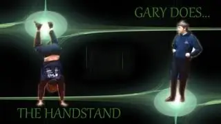 Gary doing (but failing) a handstand!