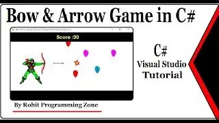 Arrow shooting game in C# Visual Studio By Rohit programming zone