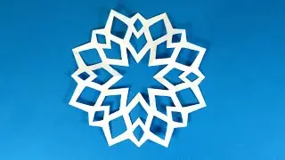 how to make a snowflake out of paper. Make snowflakes out of paper