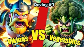 NEW MOBILE TOWER DEFENCE GAME | Vikings vs Vegetables | Intro Devlog #1