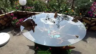 Стол из корня дуба. (Table of oak root).