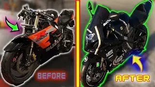 Odbudowa Suzuki GSX-R 750 K4 K5 w 10min. Rebuild Suzuki GSX-R 750 K4 K5 in 10 minutes.