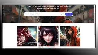 Ai image generator webside using htnl css and javascript  | how to build a ai image generator app |