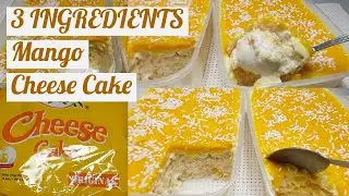 No Bake No Oven Mango Cheese Cake Dessert Box  At Home With Me Solo Mama Kusina / 3Ingredients Only.