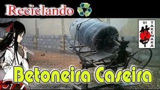 Betoneira Caseira - Concrete Mixer Homemade - Brasil, Cotia, Caucaita do Alto - By Takenaka