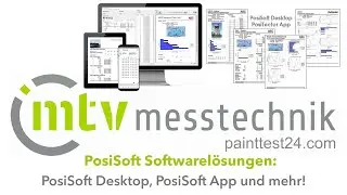 PosiSoft Softwarelösungen für jeden Zweck von mtv messtechnik: PC+Mac,iOS & Android App,PosiSoft USB