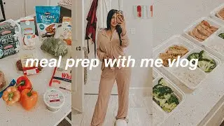 vlog: healthy grocery haul + meal prep with me