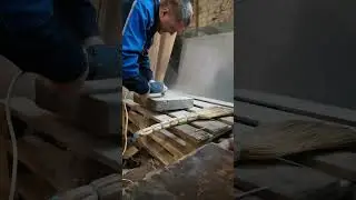Сверление алмазной коронкой бетона, при помощи болгарки(штроборез 