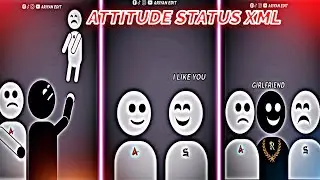 NEW ATTITUDE XML FILE 👿🔥 ALIGHT MOTION PRESET 
