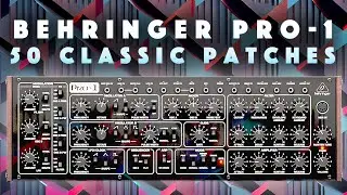 Behringer Pro-1 Patches: Bass, Lead, Pluck. No Talk Demo