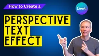 Canva Perspective Text Effect Tutorial | STEP BY STEP