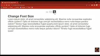 Click Button to Change Font-size using Javascript