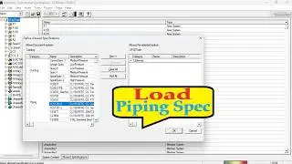 SP3D Training | Lecture 30 | Load Piping Spec in Smart Plant 3D 