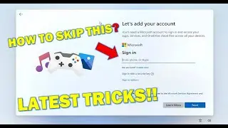 (LATEST) HOW TO SKIP/BYPASS- MICROSOFT ACCOUNT FORCE SIGNING-IN,  IF 