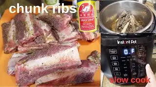 Slow cooker chunk ribs / Instant Pot