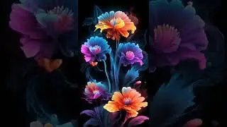 Flower Abstract Motion Graphics #animation #motiongraphics #ai #shorts