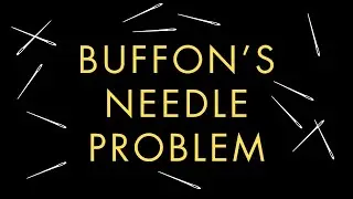 Buffon's needle problem to estimate pi, explained