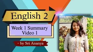 English-2 Week-1 Video 1   #iitm #iitmadras #letslearn #datascience #english