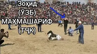 #ГУШТИН 23.02.21 Зоҳид (ӮЗБ) & Махмашариф (ТҶК) Кадомаш ҳолол зад? дар комментария нависен