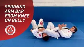 Spinning arm bar from knee on belly | BJJ Techniques | Gracie Barra Carlton