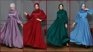 Muhteşem Tesettür Abiye Modelleri 2021 yeni sezon Poplin Moda Düğün Abiyeleri Part 8