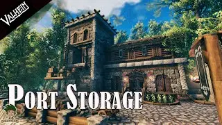 Valheim | How to build Medieval Port Storage house | Building Ep #16|