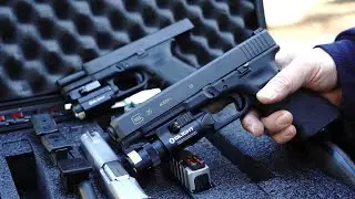 Olight laser set and multi gun case.