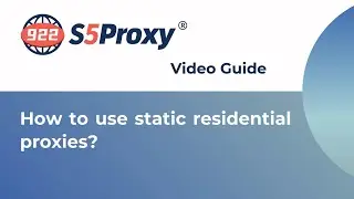 How to use static residential proxies？