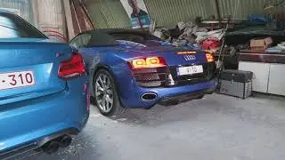 Straight pipe R8 V10 Cold Start