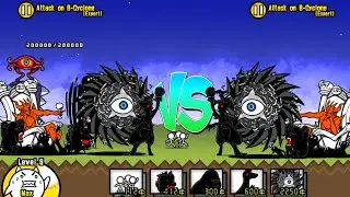 Battle cats - Attack on B-Cyclone (Expert) VS Attack on B-Cyclone (Expert)