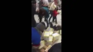 Lady steals from little kid black friday! NASTY