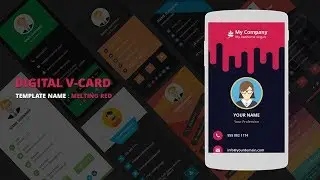 Digital Business Card Template | Digital vCard Template - MeltingRed