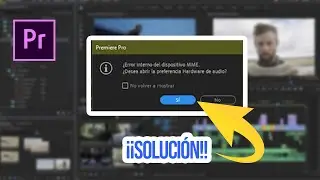 👉 SOLUCIÓN!! Error MME en PREMIERE PRO / Error interno del dispositivo MME