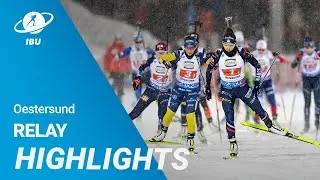 World Cup 23/24 Oestersund: Women Relay Highlights