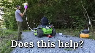 I put ballast in my lawn mower, did it help?