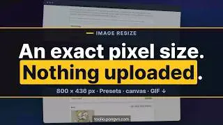 Resize an Image Online Free — Presets, Ratio Lock, and No Upload