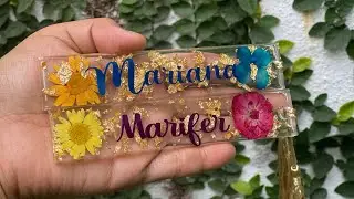 Separador de resina con naturaleza muerta / Resin book marks
