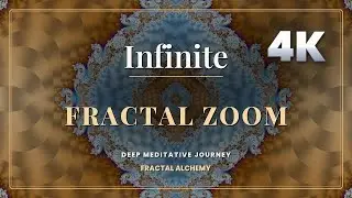 4K Fractal Mandala · Golden Breath · 10 Min Kaleidoscope Meditation | Fractal Alchemy