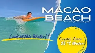Look at these Beginner Surfers in Beautiful Conditions. Surfing at the best location in Punta Cana.