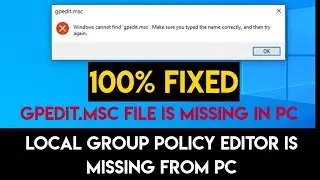 How To Enable Group Policy Editor (gpedit.msc) In Windows 10