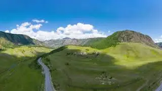 Панорама 360. Чуйский тракт, за селом Акташ