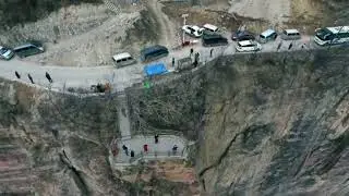 China GuoLiang Village cliff BEAUTIFUL SCENARY