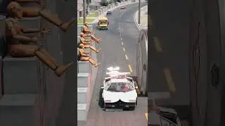 car bollard wall crush #car #cars #carcrushes