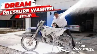 I Built My Dream Pressure Washer Setup! | Wall Mounted Washing Station For Dirt Bikes