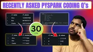 Recently Asked PySpark Coding Questions | Apache Spark Interview 