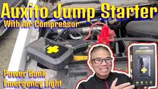 How to use Auxito Jump Starter with Air Compressor