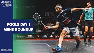 Squash: CIB PSA World Tour Finals 21-22 - Men's Pools Day 1 Roundup