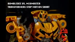 Bumblebee Vs. Mixmaster | Transformers Stop Motion Fight