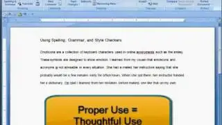 How to Use Microsoft Word's Spelling, Grammar and Style Checker