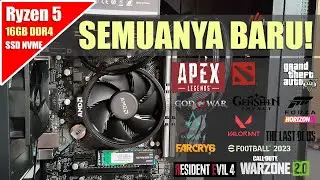 Rakit PC Gaming 3 jutaan 2023 | Pake Ryzen 5 /RAM 16GB /SSD M.2 NVME
